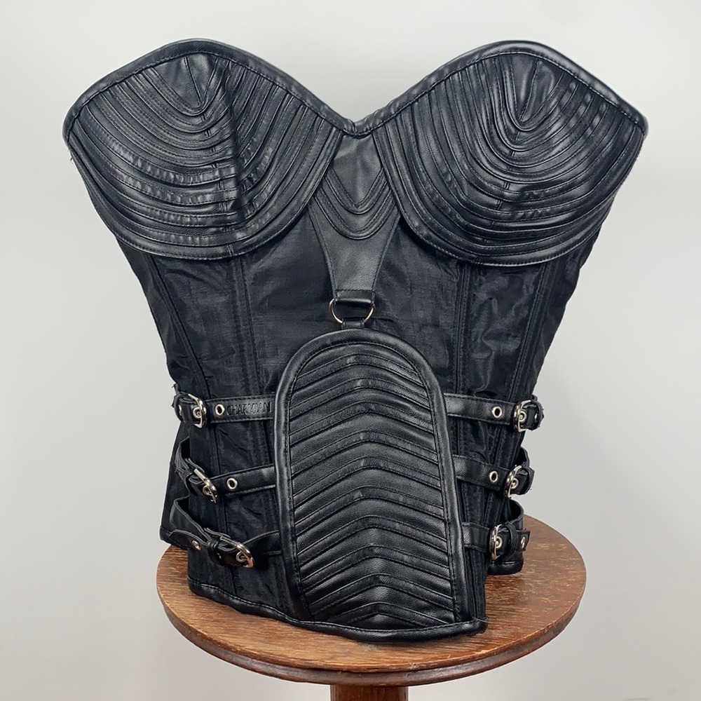 Charmian black gothic corset